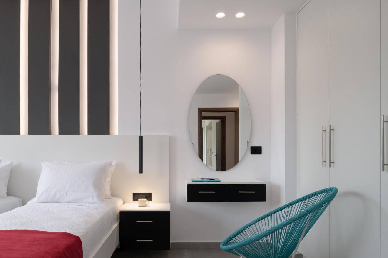 O-Cyanea Villa With Heated Pool Kournas Bagian luar foto