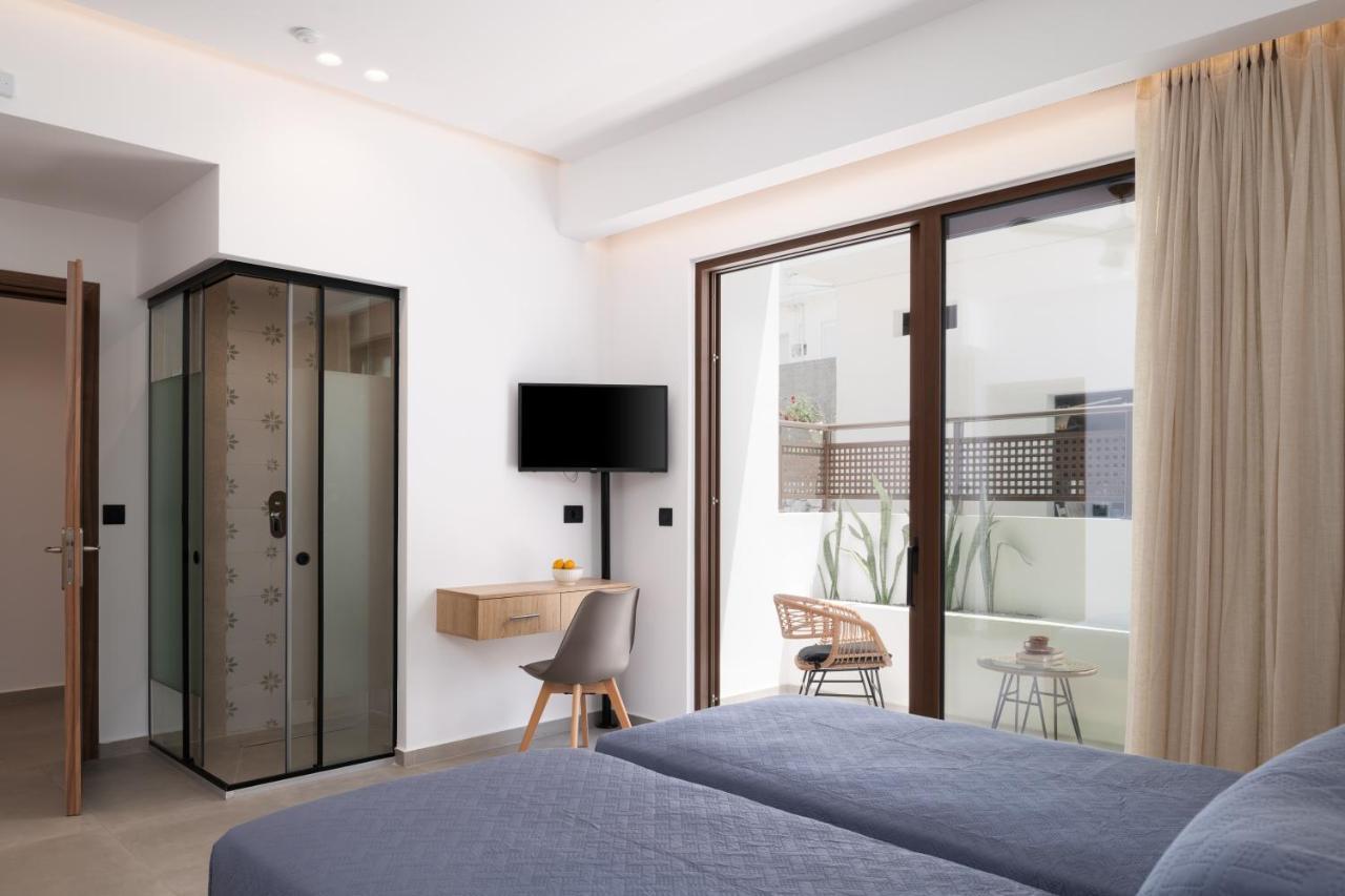 O-Cyanea Villa With Heated Pool Kournas Bagian luar foto